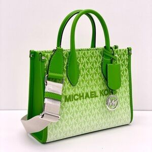 MICHAEL KORS MIRELLA SMALL SHOPPER TOTE CROSSBODY OMBRÉ